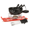 K&auml;sefondue-Set Ski, schwarz