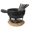 K&auml;sefondue-Set Bamboo, braun