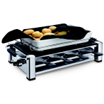 Raclette-Grill & Kartoffelw&auml;rmer, Chrom