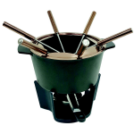 Fondue-Set Gusseisen, schwarz