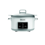 CSC026X Crock-Pot 5L, DuraCeramic blanc